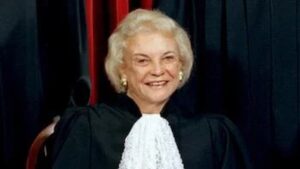 First female justice Sandra Day O'Connor