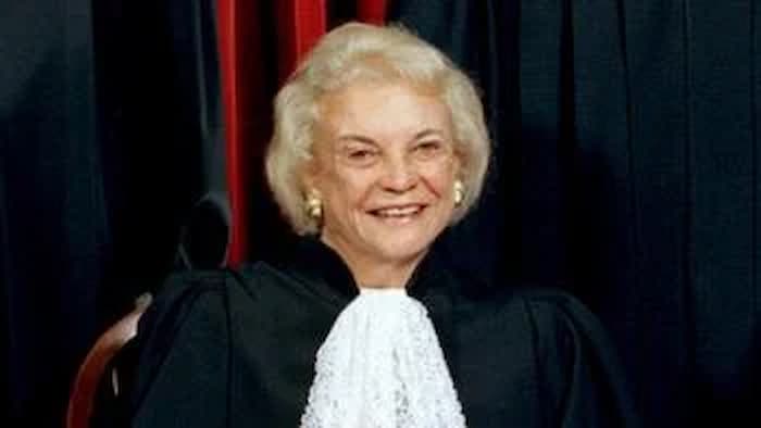 First female justice Sandra Day O'Connor