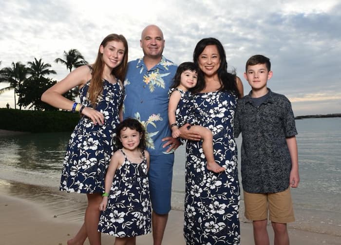 John Canzano, Wife Anna and his three children 