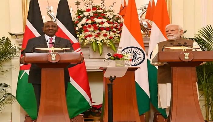 President William Ruto with India Prime Minister in Kenya, Photo Courtesy Kenyans