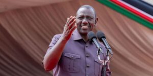 President Ruto speaking in Uasin Gishu on Monday January 8, 2024